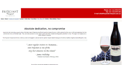 Desktop Screenshot of freycinetvineyard.com.au